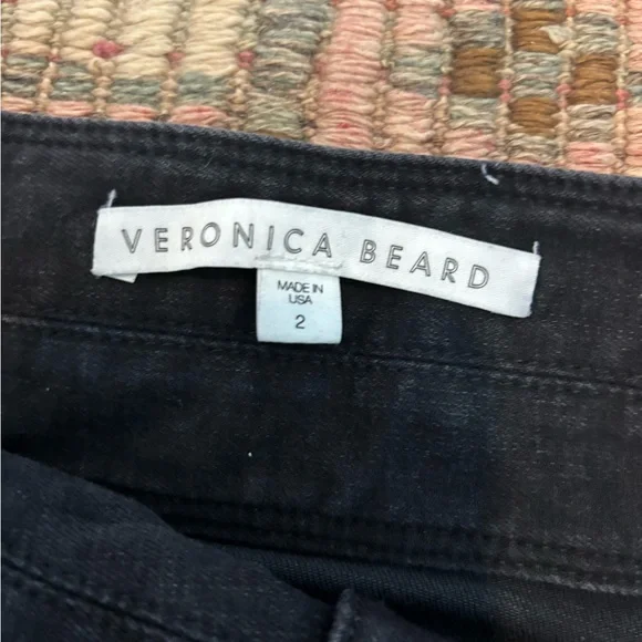New Without Tags:Veronica Beard Flared Stretch Charcoal Black Jeans.